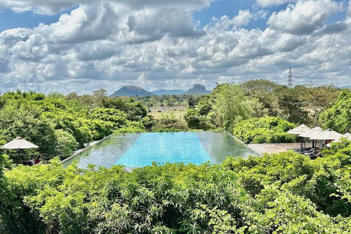 Outdoor Infinity Pool at Aliya Resort and Spa n Sigiriya, Sri Lanka