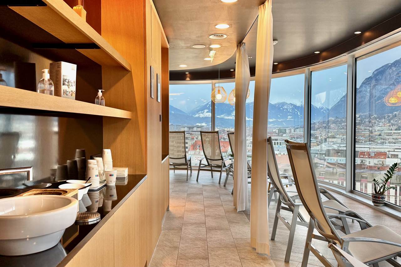 Panorama Relaxation Area at the Adlers Hotel Innsbruck