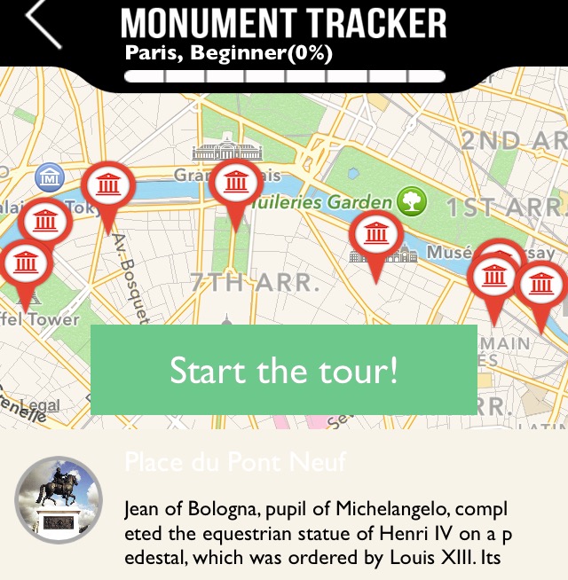 Monument Tracker: Paris along the Seine