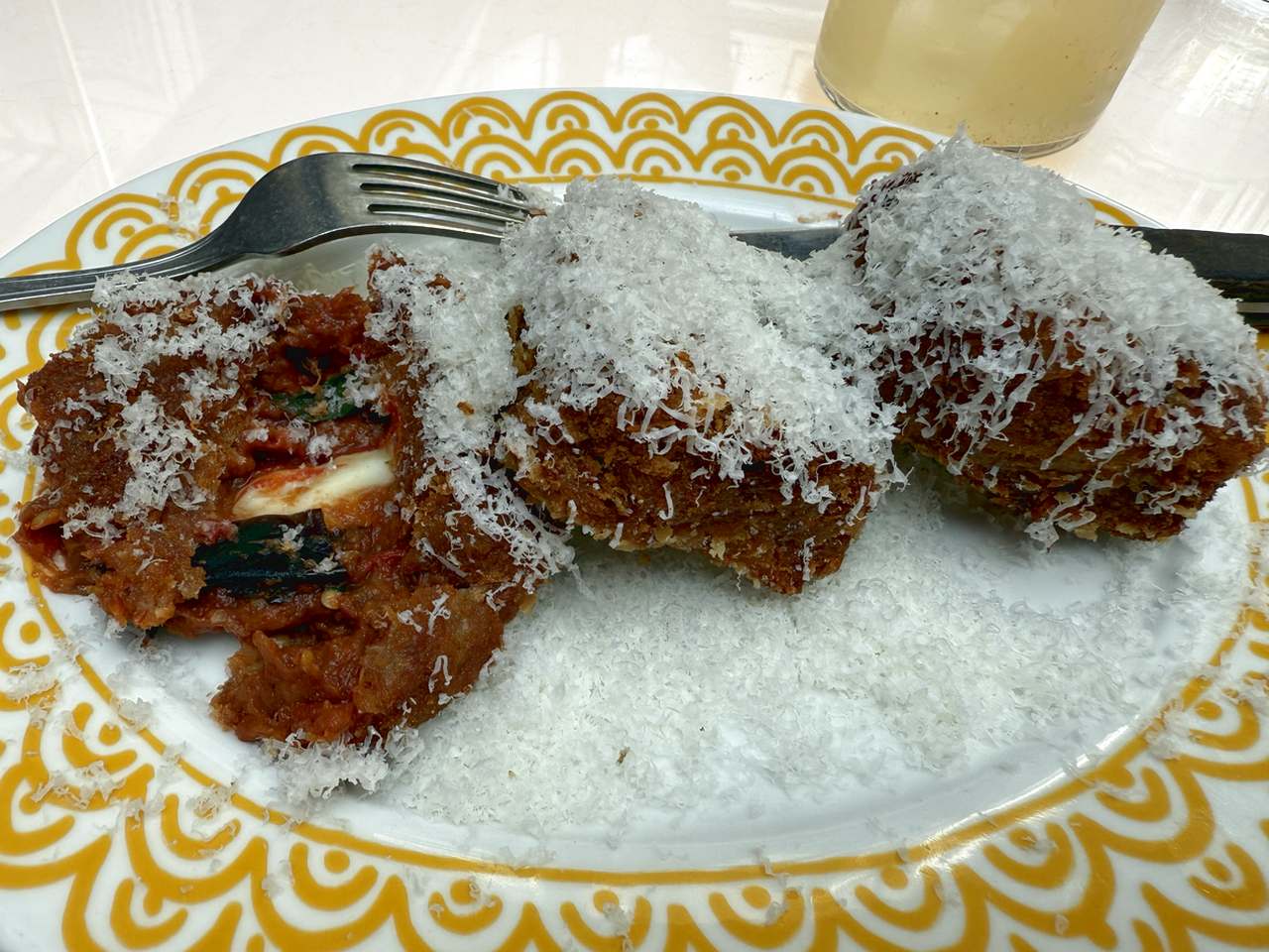 Parmigianine Fritte at Carlotta restaurant