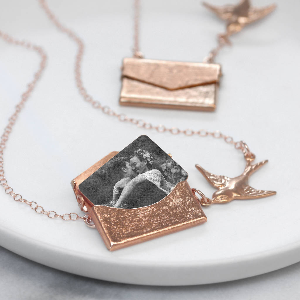 Personalised Photo Love Letter Necklace
