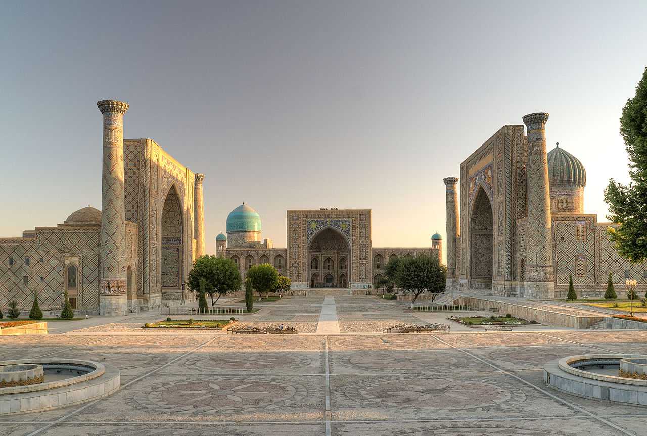 Registan square in Samarkand, Uzbekistan
