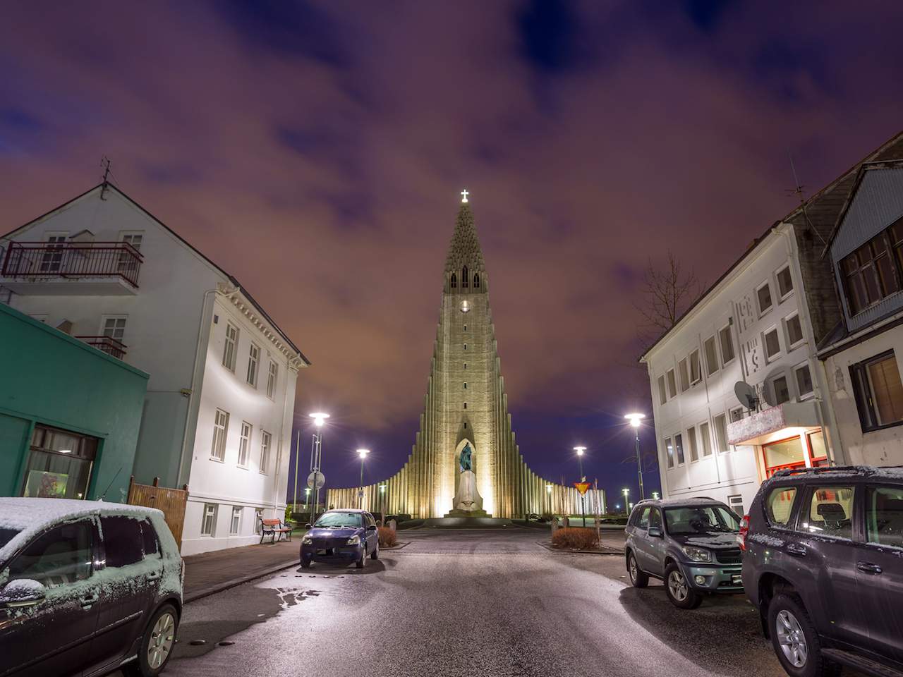 Reykjavik in winter