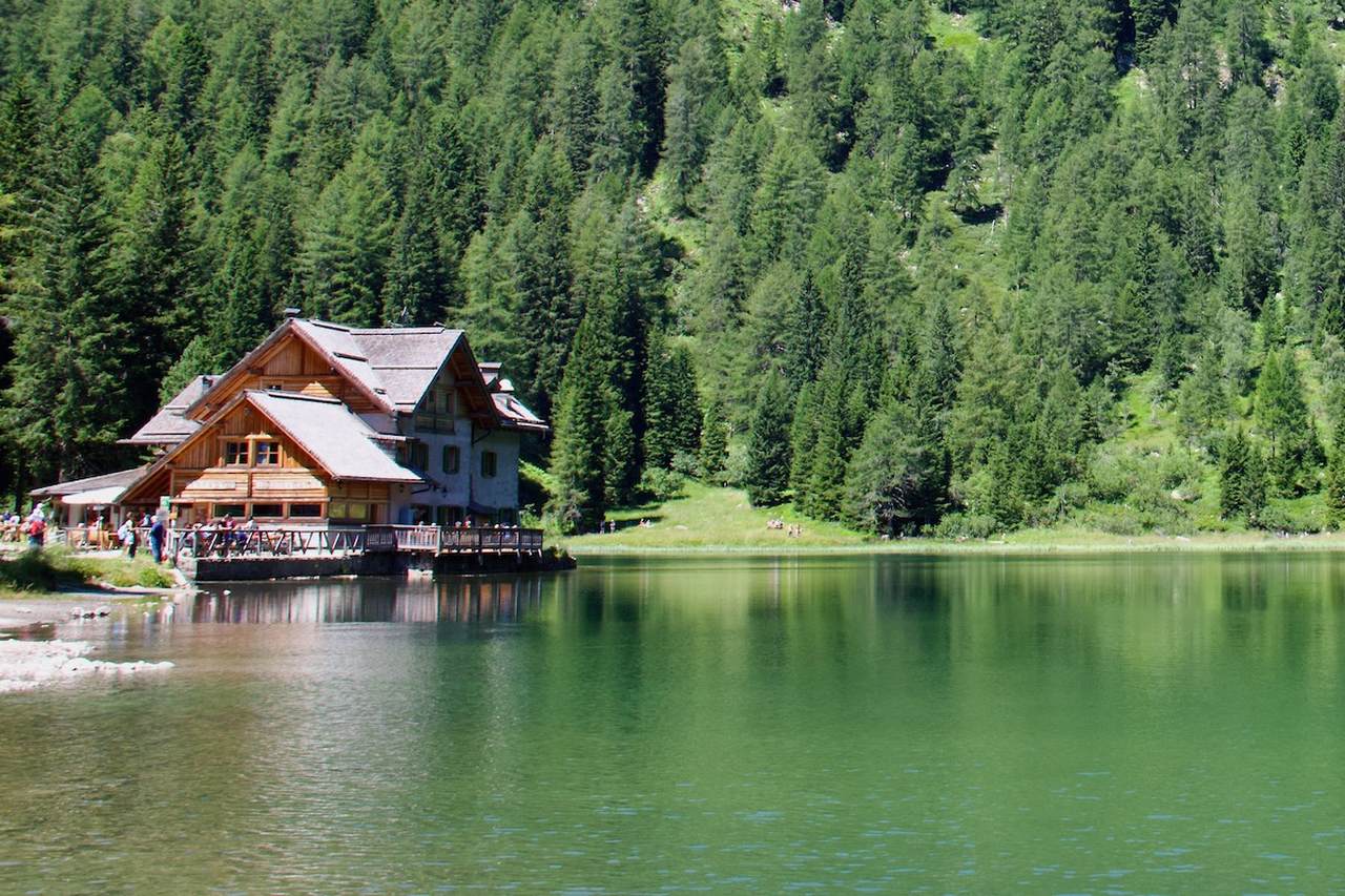 Rifugio Lago di Nambino in Madonna di Campiglio, Italy