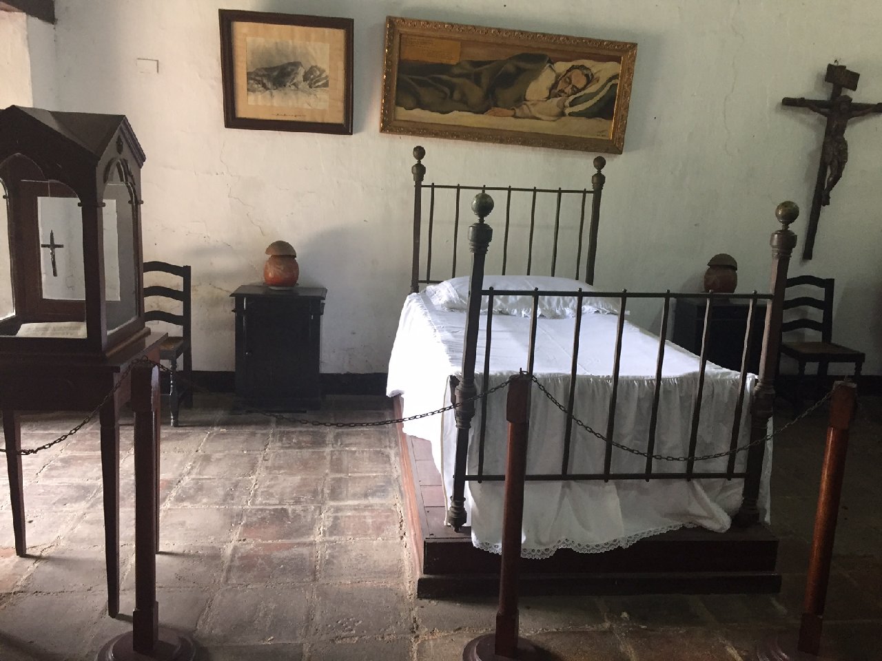 The bed where poet Ruben Dario died an agonising death