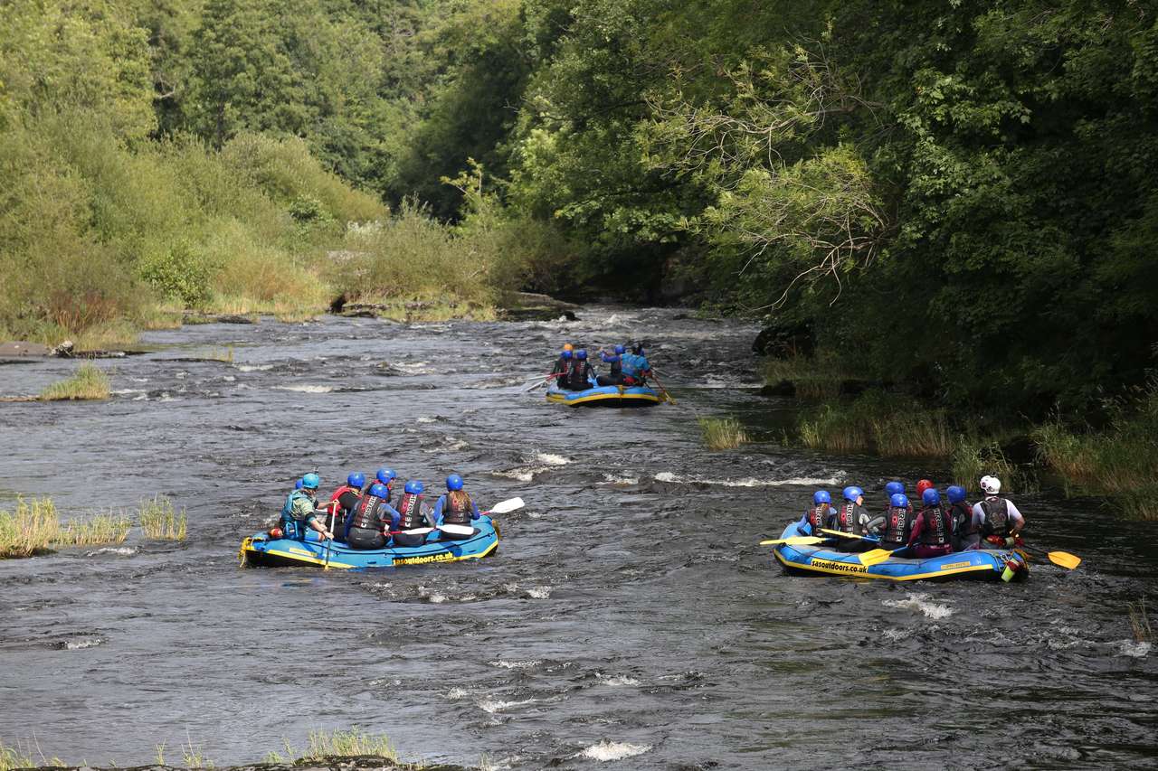 White water rafting on the River Dee