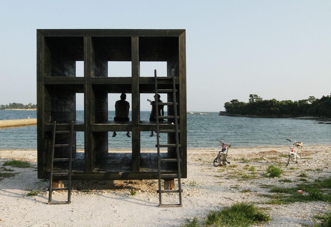 One of the art installations at Sakushima