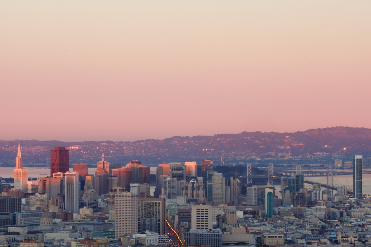 San Francisco - Twin Peaks - sunset
