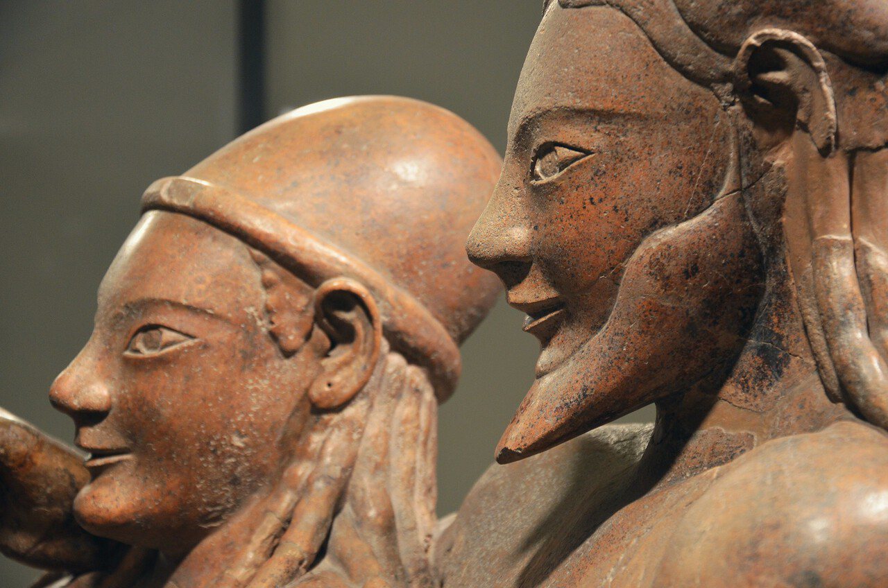 Sarcophagus of the Spouses from the collection at the National Etruscan Museum of Villa Giulia in Rome