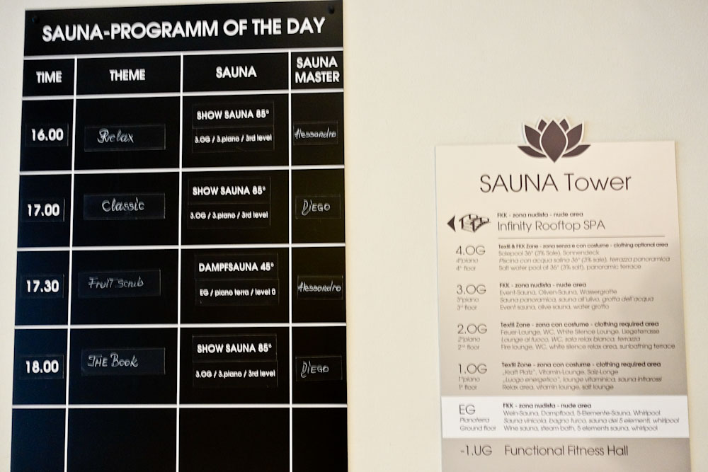 Sauna Tower Programme