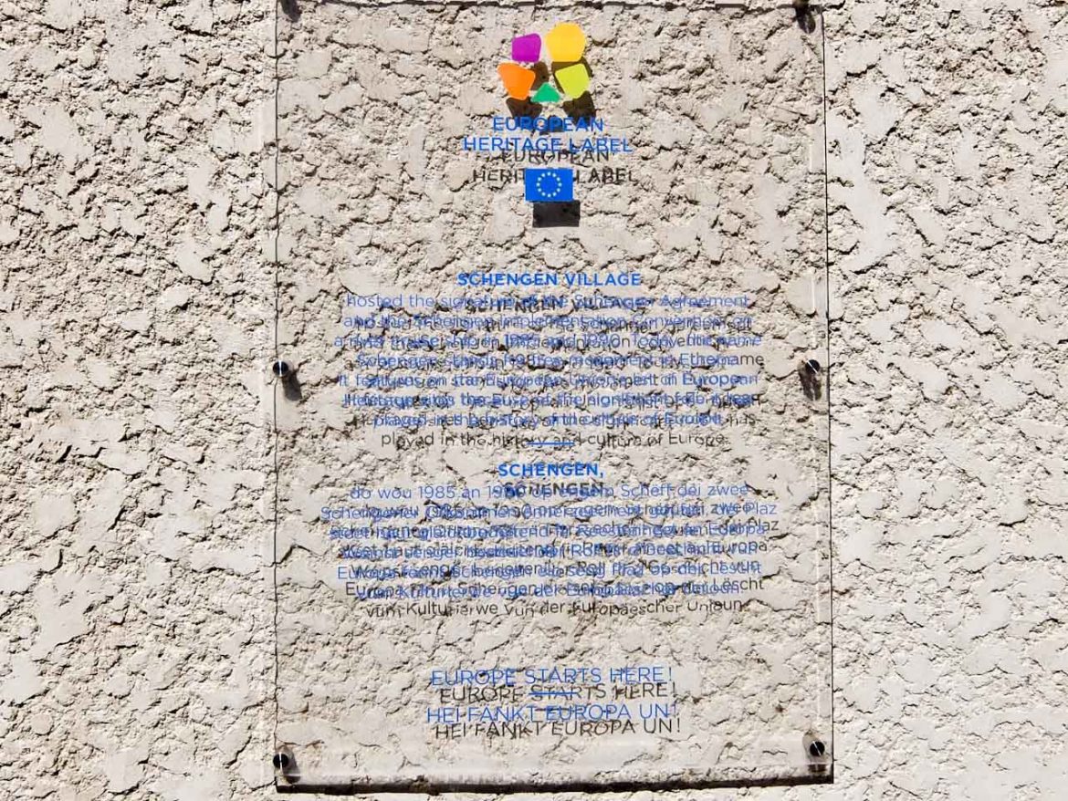 Schengen Plaque