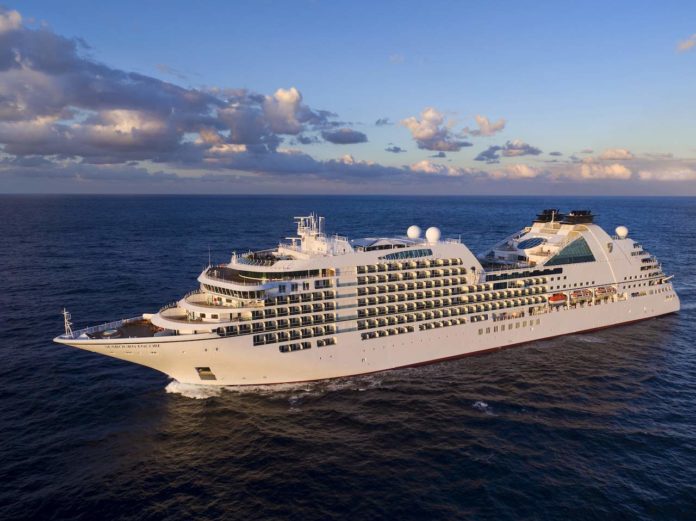 Seabourn Encore - aerial view Seabourn Encore - aerial view
