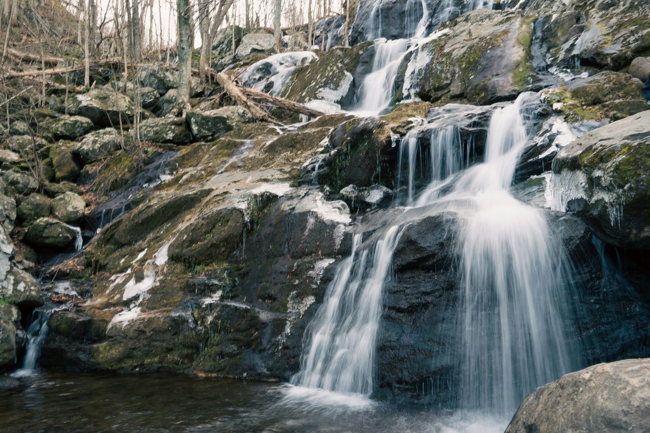 Shenandoah National Park is a landscape of cascading waterfalls,