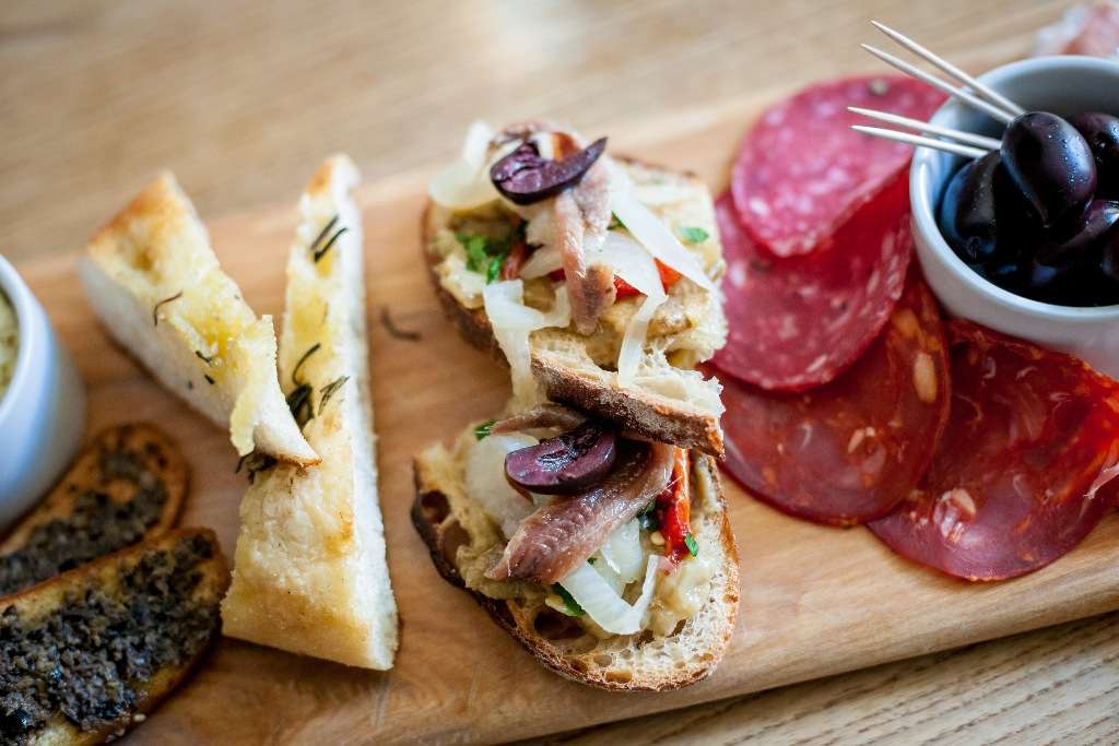 Sharing board at St Petrocs Bistro