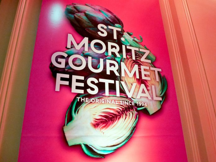 St Moritz Gourmet Festival Sign St Moritz Gourmet Festival
