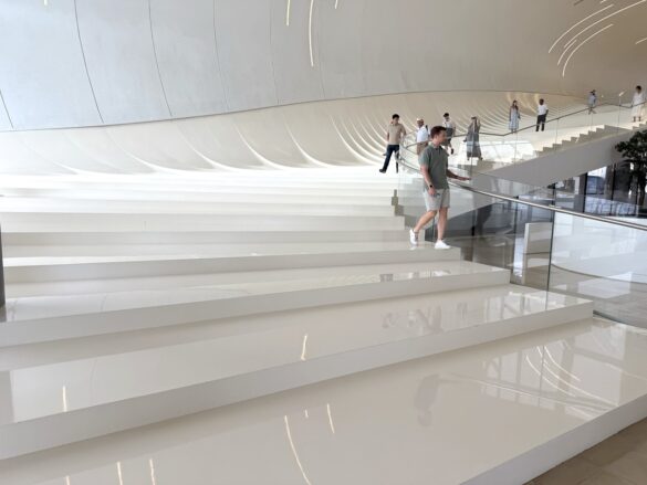Mind boggling staircase at Heydar Aliyev Centre
