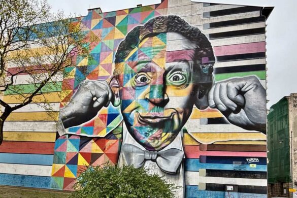 Street Art on Piotrkowska Street in Łódź, Poland