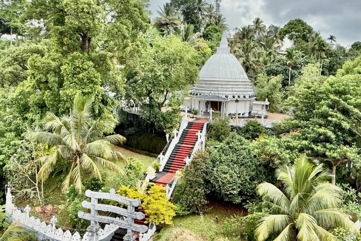 Stupa Near Earthbound Creations in Sri Lanka