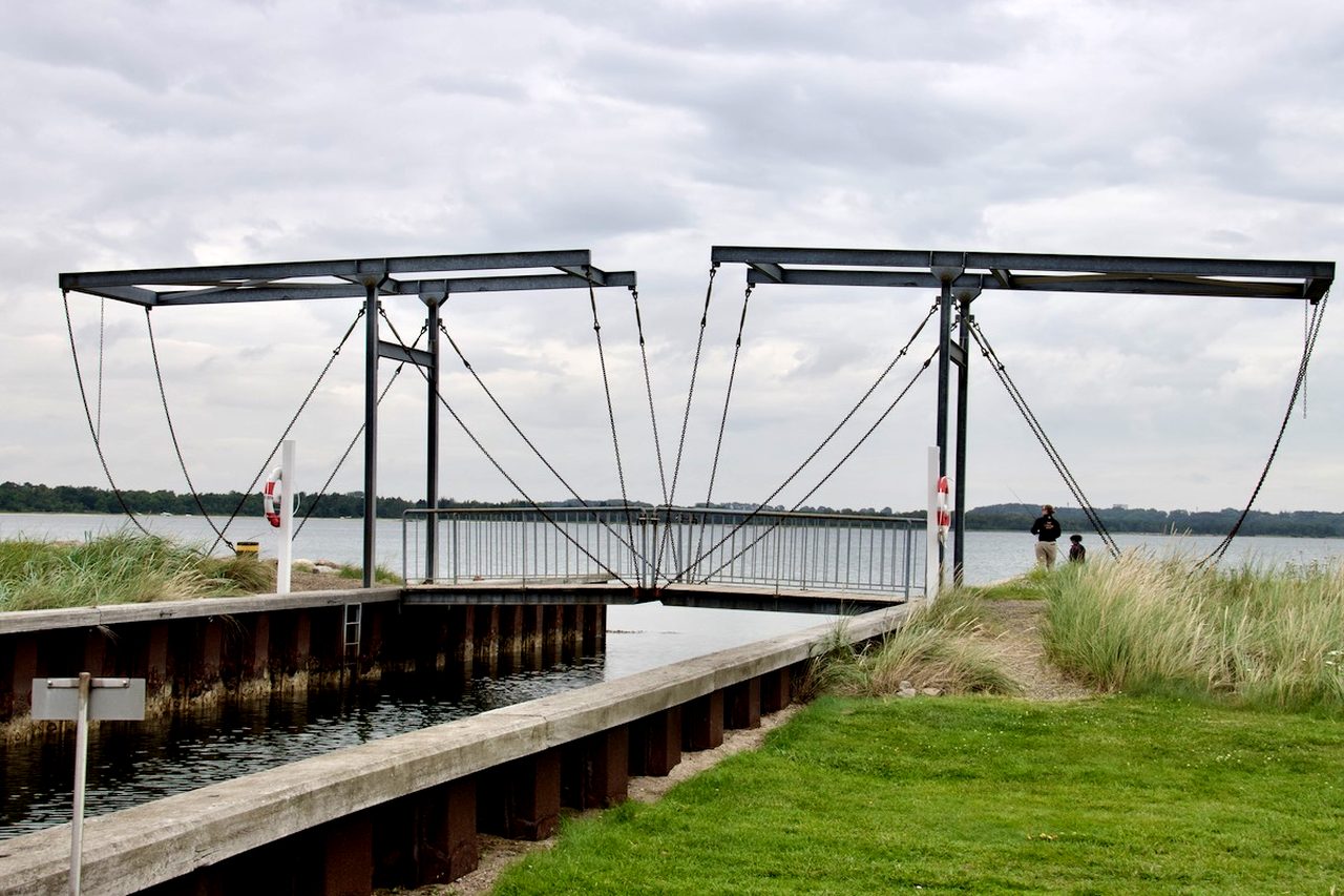 The Uncovered Bridge in Brædstrup, Kystlandet, Denmark