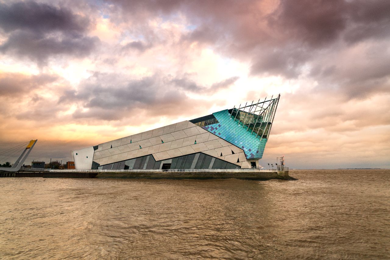 The Deep aquarium in Hull. The building is a work of art