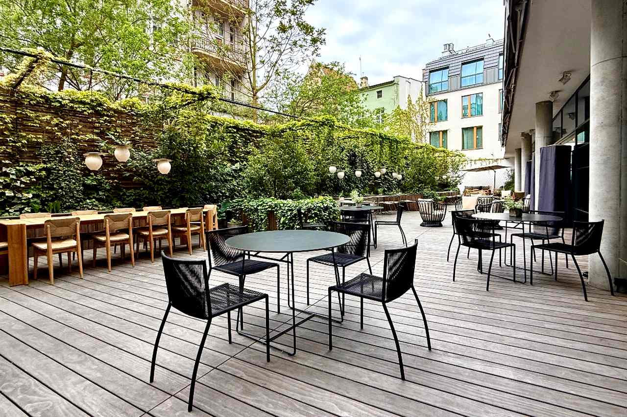 The Patio at Nifty outside the Puro Hotel in Poznan