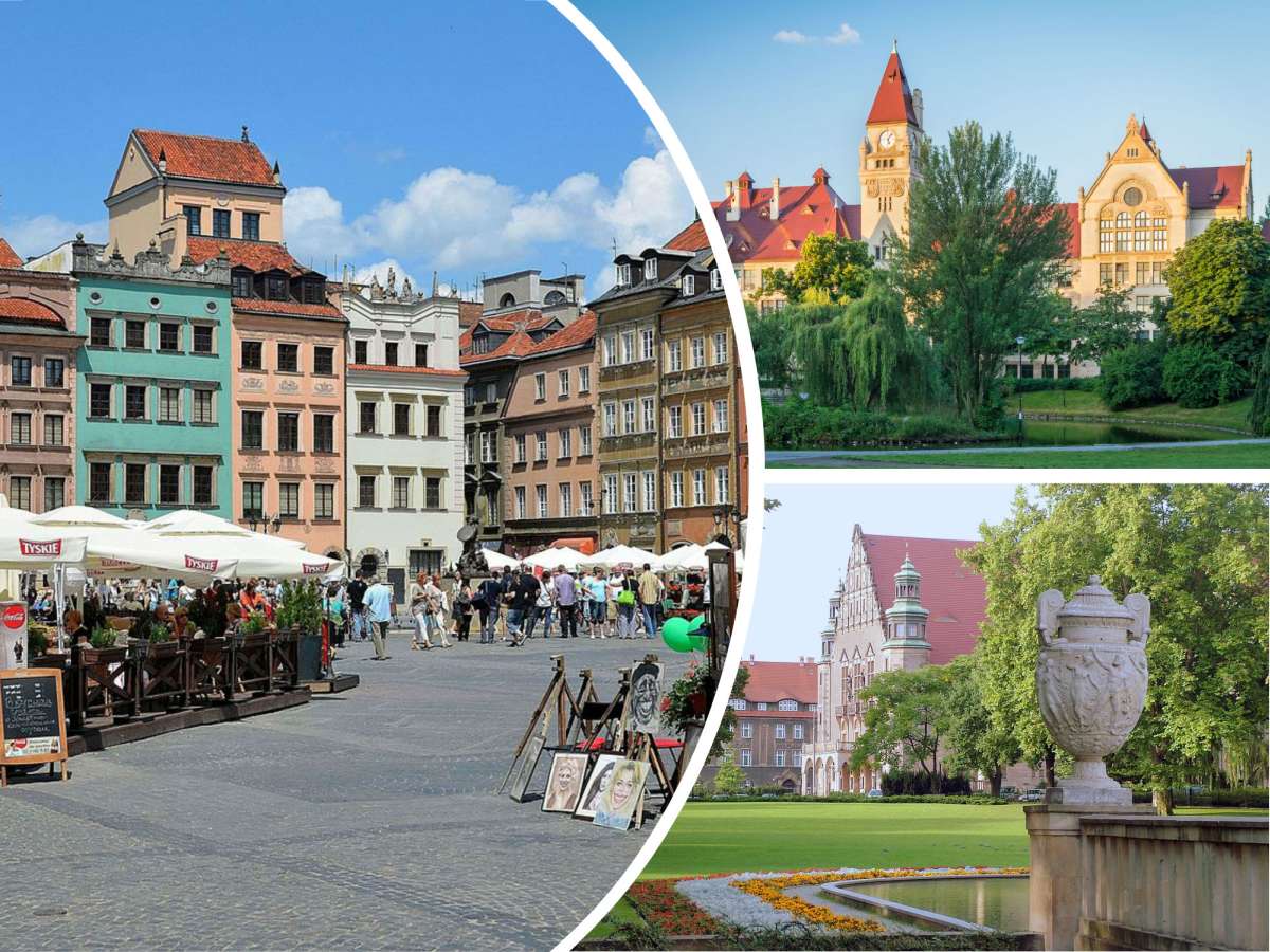 Travel guide to three Polish cities: Poznan, Warsaw and Wroclaw
