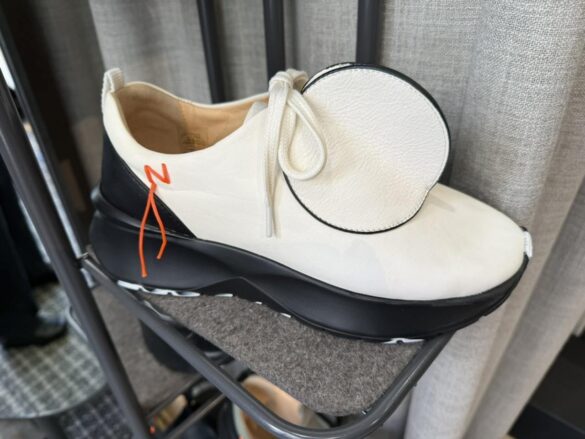 Tracey Neuls DOT parchment leather sneakers