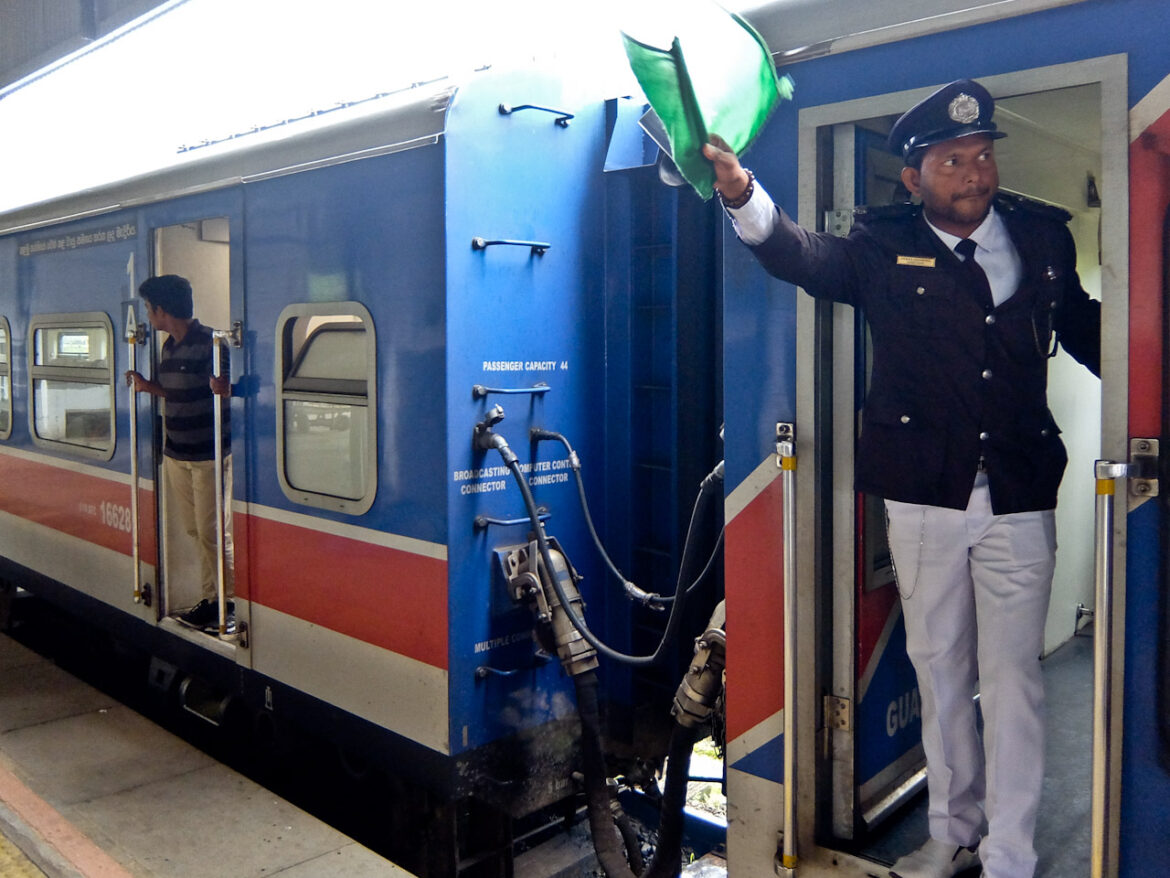 Train Guard Waving