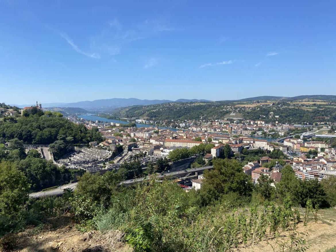 Vienne view from vineyard