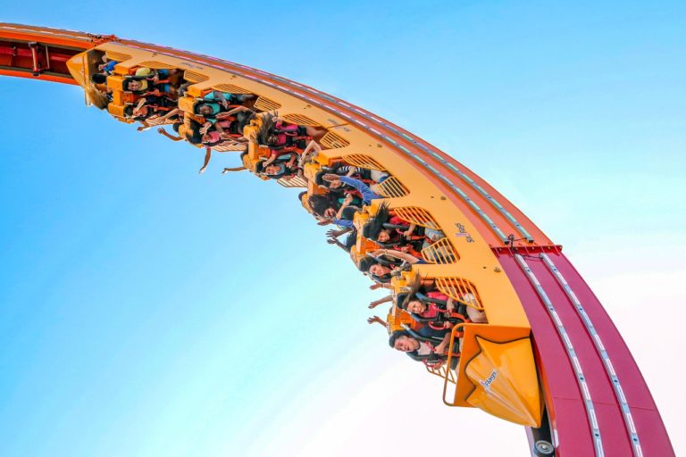 Six Flags Great America, Illinois the world's largest Loop Roller Coaster