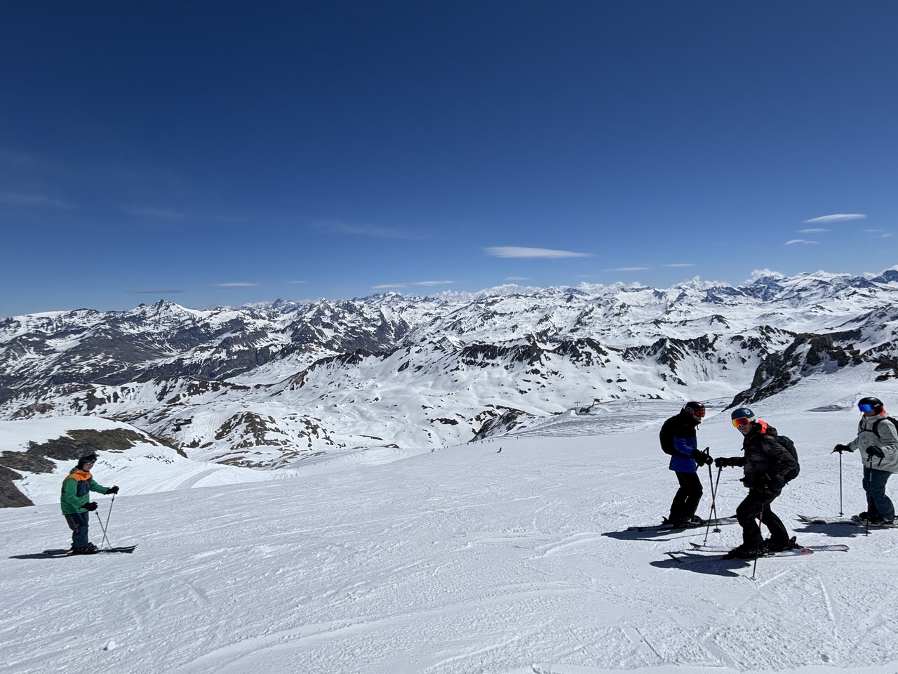 The last hurrah for skiers this season in the French resort of Tignes