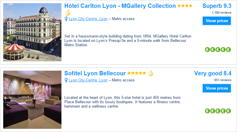 Hotels in Lyon