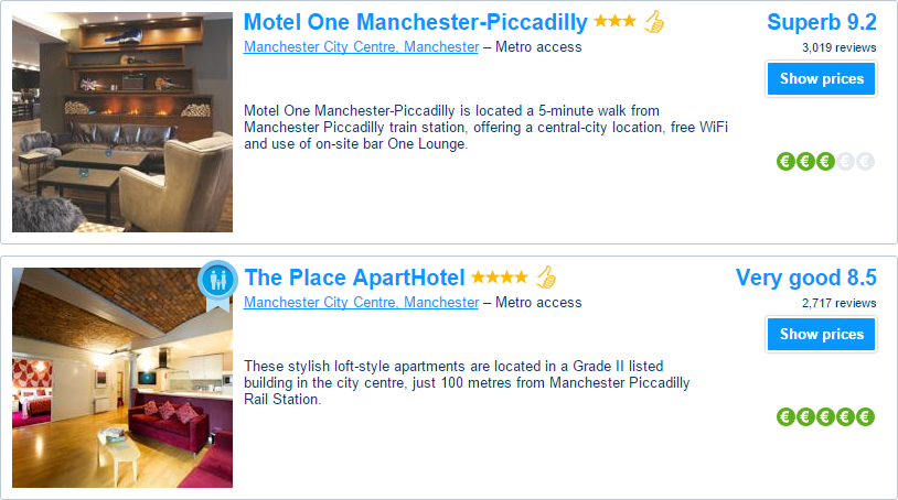 Manchester hotels