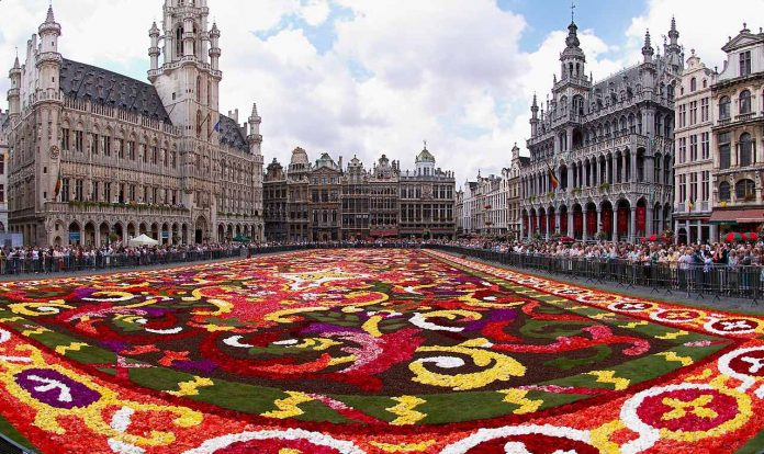 Bruxelas tapetes de Flores