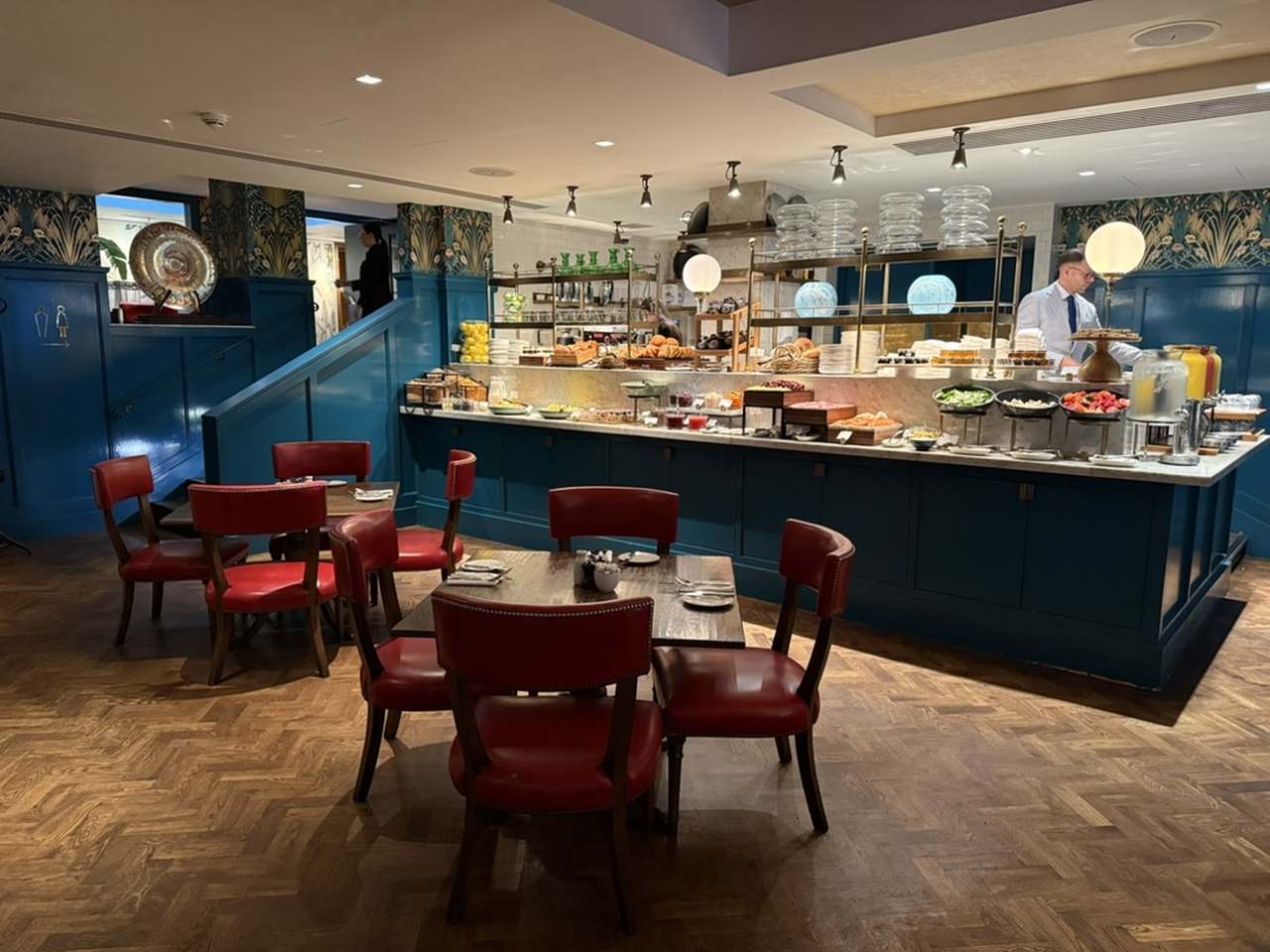 Buffet breakfast at The Salon The Marylebone Hotel