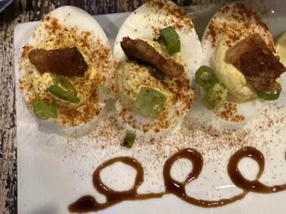 Devilled eggs at Leroys