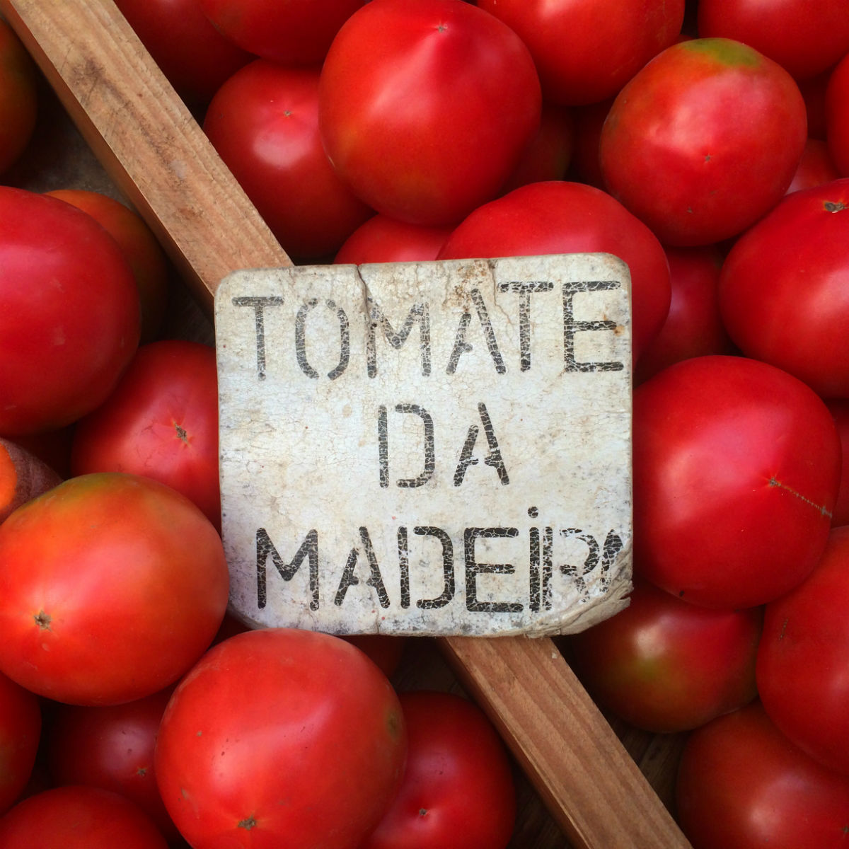 Market in Funchal, Madeira: tomatoes
