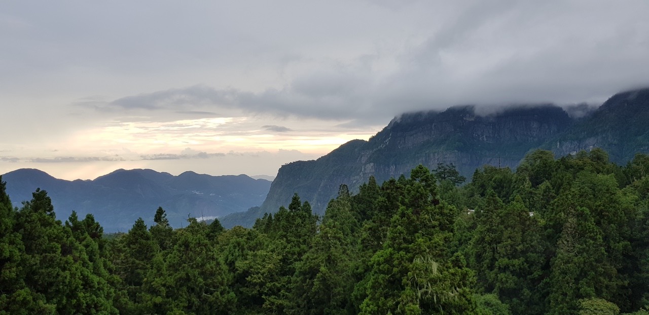 Mist clouds above the Alishan National Forests