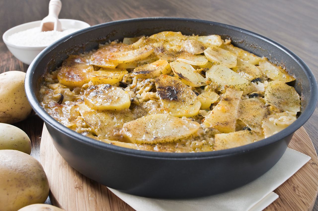 Puglia food - riso patate cozze