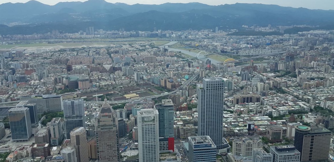 Panoramic view from Taipei 101