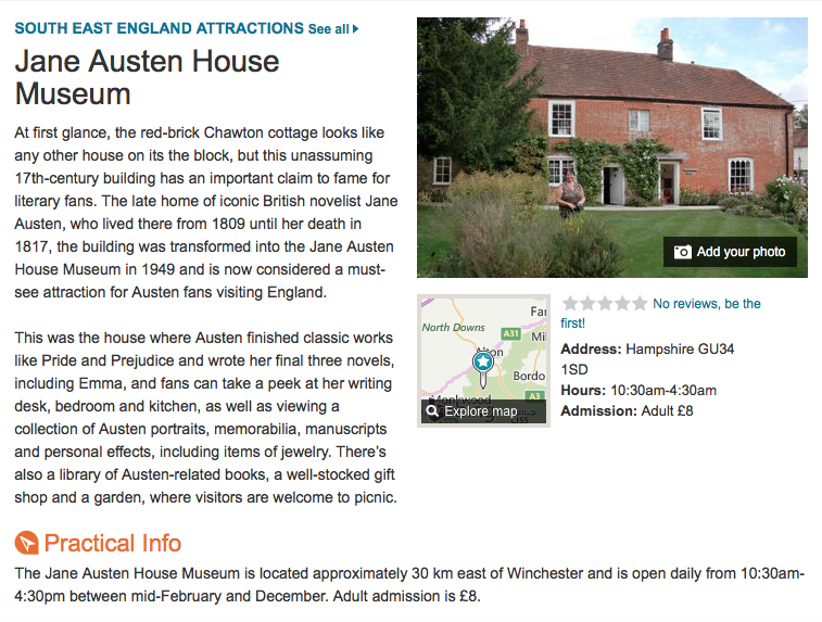 Jane Austen House Museum