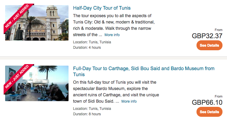 Tunis tours and activities