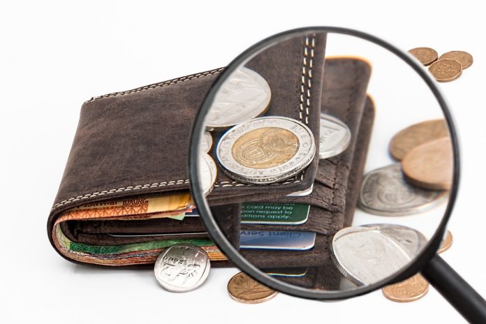wallet magnifying glass euros wallet magnifying glass euros