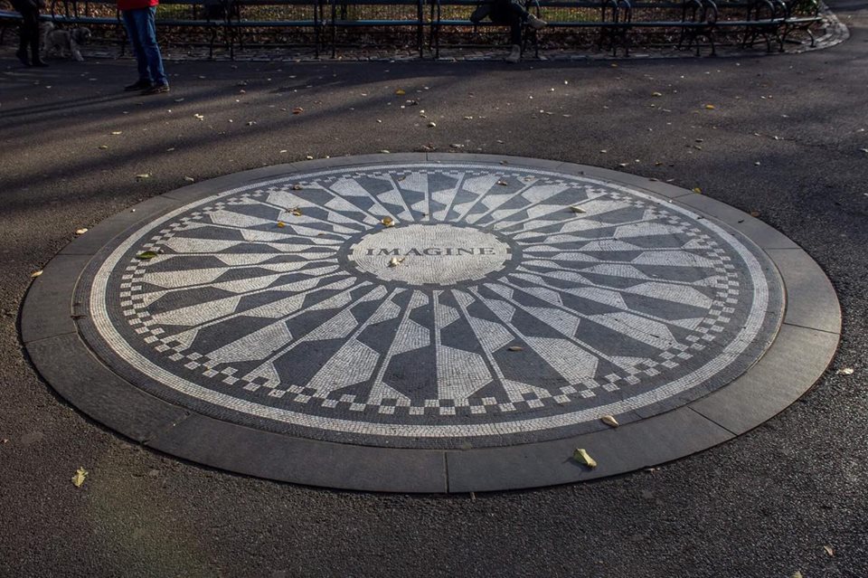 Yoko Ono's memorial to John Lennon in Central Park