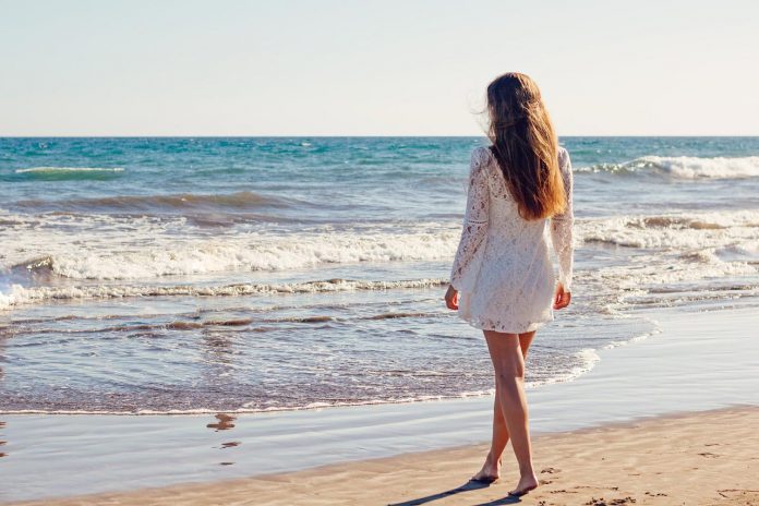 Young woman on a beach Young woman on a beach